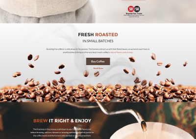 Homepage für Café