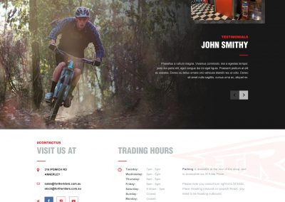 Webseite für Bikes