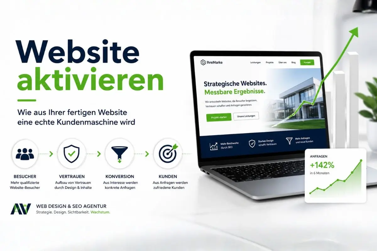 Website Aktivierung: Wie aus Ihrer fertigen Website eine echte Kundenmaschine wird